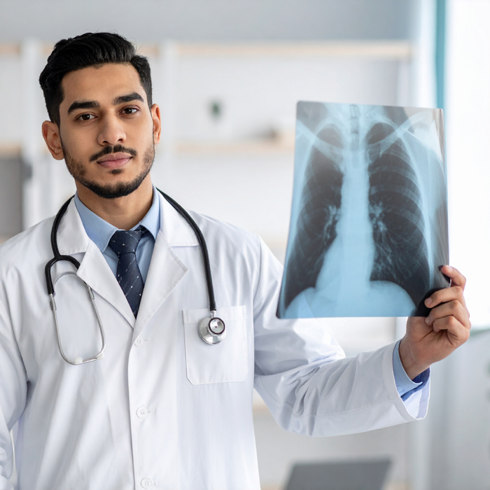 embolie-pulmonaire-signe-medecin-montrant-radio-des-poumons-en-consultation